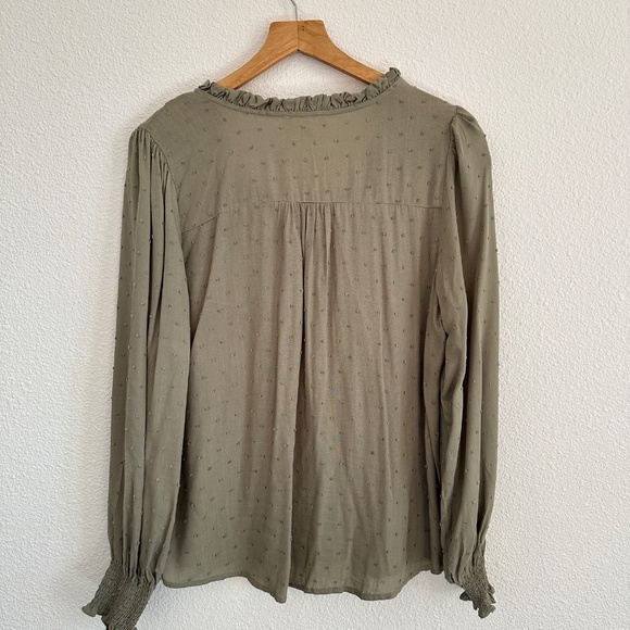 mine floral long sleeve blouse Large - Picture 7 of 11